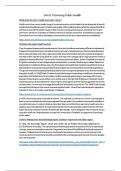 Distinction - BTEC Unit 8 Promoting Public Health in Health and Social Care Full coursework assignment&comma; Graded A&plus;