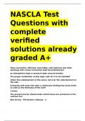 NASCLA EXAMS PACKAGE DEAL 