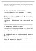 FIREARM SAFETY CERTIFICATION EXAM 2025&vert; 50 QUESTIONS WITH ACCURATE SOLUTIONS