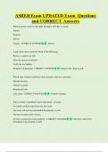 ASREB Exam UPDATED Exam Questions  and CORRECT Answers