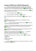 Surgery EOR Exam -PAEA Blueprint- Complete Set Review With Correct Answers&period;&period;