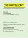 Arizona 6-Hour Contract Writing Course  EXAM - Study Set UPDATED ACTUAL  Exam Questions and CORRECT Answers