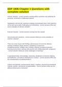 EDF 1005 Chapter 1 Questions with complete solution