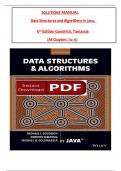 Solution Manual - Data Structures and Algorithms in Java&comma; 6th Edition by Goodrich&comma; Tamassia & Goldwasser&comma; All 1-15 Chapters Covered &comma;Latest Edition