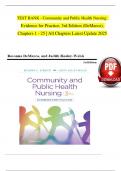TEST BANK - Community and Public Health Nursing&colon;  Evidence for Practice&comma; 3rd Edition &lpar;DeMarco&rpar;&comma;  Chapters 1 - 25 &vert; All Chapters Latest Update 2025