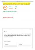 Technology Education Praxis &lpar;5051&rpar; Exam&vert; Explore New 127 Actual Questions and Answers&vert; New 2025-Revised Update&vert; 100&percnt; Correct&period;