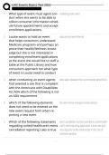 Updated&colon; UHC Events Basics Test &lpar;2025&rpar;Actual Exam Test&vert;Complete Questions With Verified Answers  &lpar;100&percnt; Accurate Solutions&rpar;