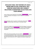 HR BLOCK FINAL TEST REVIEW &lpar;ITC 2025&rpar; &vert;  BRAND NEW ACTUAL EXAM WITH 100&percnt;  VERIFIED QUESTIONS AND CORRECT  SOLUTIONS&vert; GUARANTEED VALUE PACK&vert; ACE  YOUR GRADES&period;