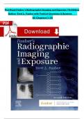 Test Bank &ndash;Fauber&rsquo;s Radiographic Imaging And Exposure 7th Edition Author&colon;Terri L&period; Fauber With Verified Questions & Answers All Chapters&lbrace;1-10&rcub; 100&percnt; Complete A&plus; Grade Latest Edition