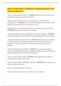 D521-Introduction to Medical Coding Questions and  Answers Rated A&plus;