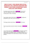 MSN 610 QUIZ 1 2025&vert; BRAND NEW ACTUAL  EXAM WITH 100&percnt; VERIFIED QUESTIONS AND  CORRECT SOLUTIONS&vert; GUARANTEED VALUE  PACK&vert; ACE YOUR GRADES&period;