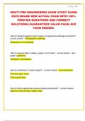 NOCTI PRE ENGINEERING EXAM STUDY GUIDE  2025&vert; BRAND NEW ACTUAL EXAM WITH 100&percnt;  VERIFIED QUESTIONS AND CORRECT  SOLUTIONS&vert; GUARANTEED VALUE PACK&vert; ACE  YOUR GRADES&period;