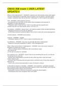 CMAS 258 exam 1 2025 LATEST UPDATE&excl;&excl;&excl;