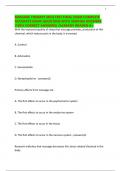 MASSAGE THERAPY MCQ TEST FINAL EXAM COMPLETE ACCURATE EXAM QUESTIONS WITH DETAILED VERIFIED ANSWERS &lpar;100&percnt; CORRECT ANSWERS&rpar; &sol;ALREADY GRADED A&plus;