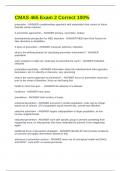 CMAS 465 Exam 2 Correct 100&percnt;