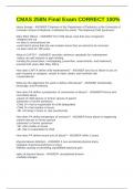 CMAS 258N Final Exam CORRECT 100&percnt;