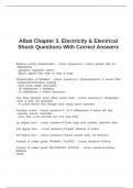 Albat Chapter 3&period; Electricity & Electrical Shock Questions With Correct Answers