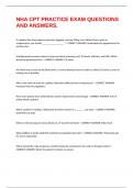 NHA CPT PRACTICE EXAM QUESTIONS AND ANSWERS&period;