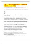 CMAS Certification Practice Exam &lpar;&num;53-&num;104&rpar;Accurate 100&percnt;