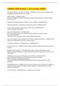 CMAS 258 Exam 1 Accurate 100&percnt;