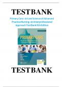 Test bank for Primary Care&colon; Art and Science of Advanced Practice Nursing An Interprofessional Approach 5th edition&vert; ISBN 9780803667181&vert;All chapters included 1-82