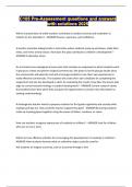 C105 Pre-Assessment questions and answers with solutions 2025