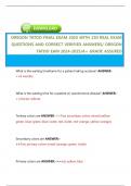 OREGON TATOO FINAL EXAM 2025 WITH 230 REAL EXAM  QUESTIONS AND CORRECT VERIFIED ANSWERS&sol; OREGON  TATOO EAM 2024-2025&sol;A&plus; GRADE ASSURED