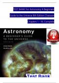 TEST BANK For Astronomy A Beginners Guide to the Universe&comma; 8th Edition by Chaisson&comma; Verified Chapters 1 - 18&comma; Complete Newest Version
