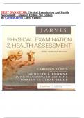 TEST BANK FOR&colon; Physical Examination And Health Assessment&colon; Canadian Edition 3rd Edition By Carolyn Jarvis Latest Update&period;