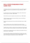 RCAL STATE STANDARDS STUDY GUIDE TEST&period;