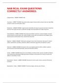 NAB RCAL EXAM QUESTIONS CORRECTLY ANSWERED&period;