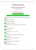 SHS 310 NEUROANATOMY TESTS 2024&sol;2025 WITH 100&percnt; CORRECT ANSWERS ALREADY GRADED A&plus;