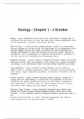Biology - Chapter 1 - 4 Brooker