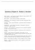 Genetics Chapter 8 - Robert J&period; Brooker