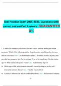 Xcel Practice Exam 2025-2026&period; Questions with correct and verified Answers&period; GUARANTEED A&plus;&period;