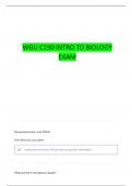 WGU C190 INTRODUCTION TO BIOLOGY UNIT 2 QUESTIONS WITH COMPLETE ANSWERS
