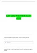 WGU C190 INTRODUCTION TO BIOLOGY UNIT 3 QUESTIONS WITH COMPLETE ANSWERS