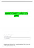 WGU C190 INTRODUCTION TO BIOLOGY QUESTIONS WITH COMPLETE ANSWERS