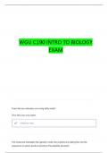 WGU C190 INTRODUCTION TO BIOLOGY QUESTIONS WITH COMPLETE ANSWERS