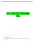 WGU C190 INTRODUCTION TO BIOLOGY TEST QUESTIONS WITH COMPLETE ANSWERS