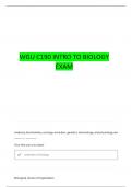 WGU C190 INTRODUCTION TO BIOLOGY MODULE 1 QUESTIONS WITH COMPLETE ANSWERS