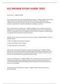 ICC REVIEW STUDY GUIDE TEST&period;