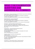 NRSG 3100 EXAMINATION QUESTONS AND ANSWERS ALL CORRECT 