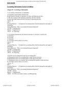 Accounting Information Systems 1st Edition by Arline Savage &ndash; Test Bank Practice Questions with Answers