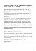 STRAIGHTERLINE PSY120 - FINAL EXAM QUESTIONS WITH COMPLETE SOLUTIONS
