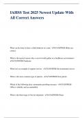 IAHSS Test 2025 Newest Update With All Correct Answers