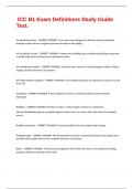  ICC B1 Exam Definitions Study Guide Test&period;