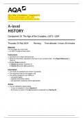 AQA&lowbar;2024&colon; A-level History - Component 1A  The Age of the Crusades&colon; c&period;1071&ndash;1204  &lpar;Merged Question Paper and Marking Scheme&rpar; 