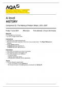 AQA&lowbar;2024&colon; A-level History - Component 2S  The Making of Modern Britain&colon; 1951&ndash;2007  &lpar;Merged Question Paper and Marking Scheme&rpar; 