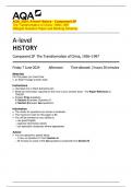 AQA&lowbar;2024&colon; A-level History - Component 2P  The Transformation of China&colon; 1936&ndash;1997  &lpar;Merged Question Paper and Marking Scheme&rpar; 